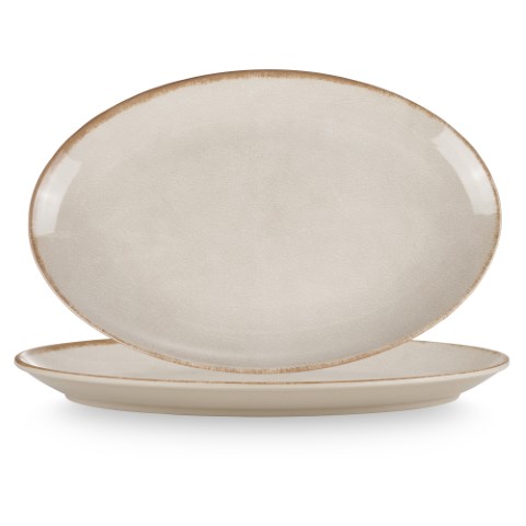 פלטה אובלית 50*32.5*4 ס"מ מלמין צבע ביג