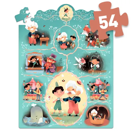 פאזל מהאגדות 54 חלקים - פינוקיו