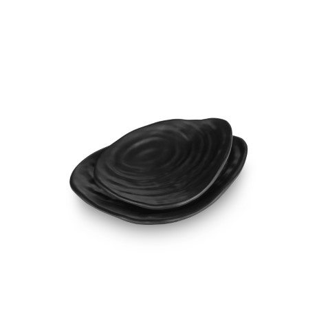 צלחת עלה 16*12 ס"מ מלמין צבע שחור Y.C.032316 / 2965