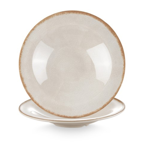 צלחת פסטה משופעת 28 ס"מ מלמין צבע ביג