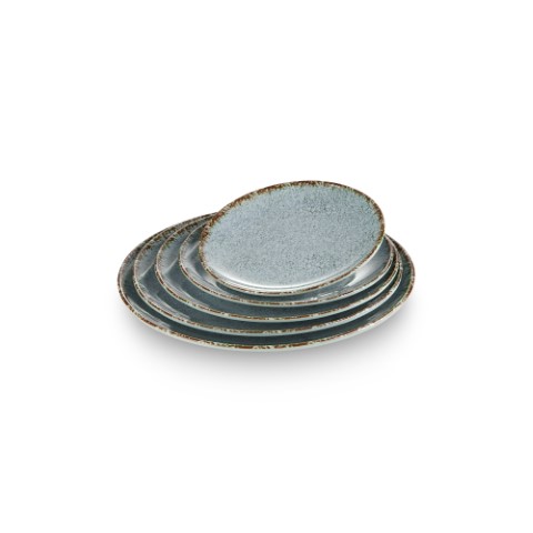 צלחת שטוחה 28 ס"מ מלמין צבע ירוק Y.C.032224 / MM-5028-11