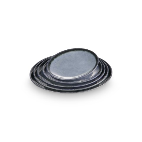 צלחת שטוחה 17.5 ס"מ מלמין צבע אפור Y.C.032118 / MM-5028-7