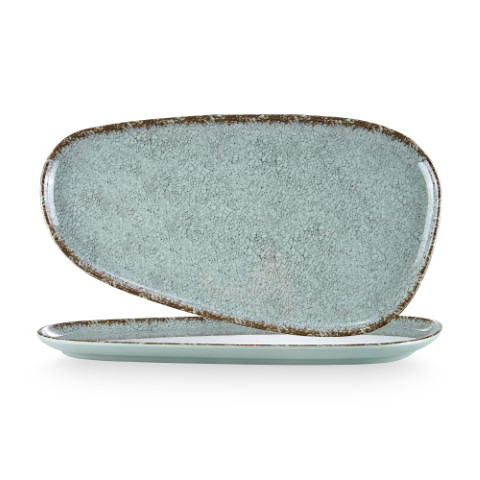 פלטה אליפסה 27*15 ס"מ מלמין צבע ירוק Y.C.027756 / YZ-T10.7