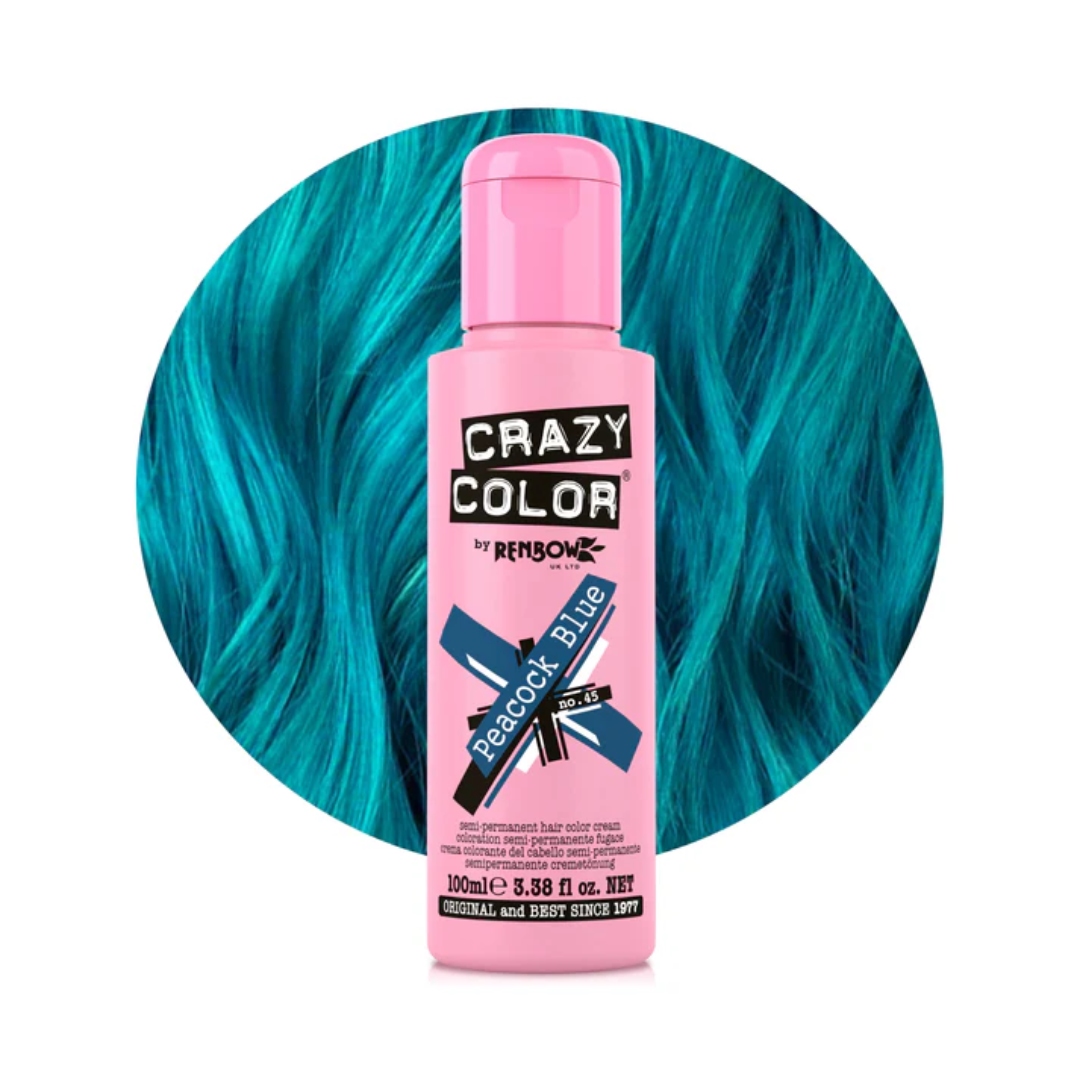 קרייזי קולור מספר 45 Peacock Blue