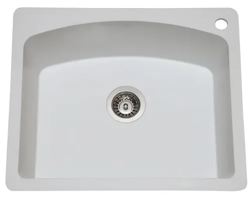 כיור מטבח גרניט בודד מבית Dremex דרמקס בגודל 62x52 ס