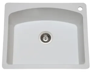 כיור מטבח גרניט בודד דרמקס חושן מידה 62X52