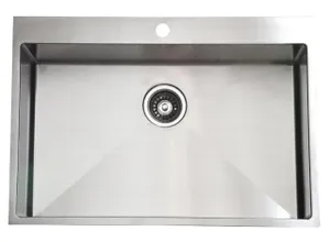 כיור מטבח נירוסטה בודד ורד אירוס מידה 75X52