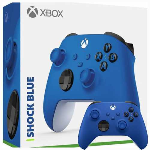 שלט XBOX WIRELESS CONTROLLER - SHOCK BLUE בצבע כחול