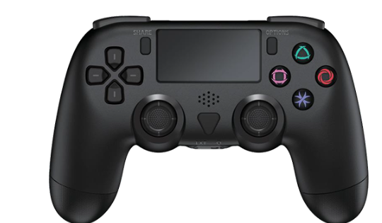 בקר משחק אלחוטי Double Shock לקונסולת ה-Sony PlayStation 4 מבית Dragon - צבע שחור