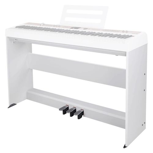 סטנד לפסנתר חשמלי לבן NUX NPS-1 WH NPK-10 כולל שלישיית פדלים