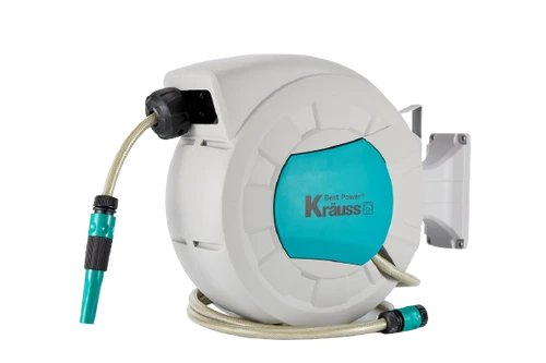 גלגלת אוטומטית עם צינור מים איכותי 10 מ' + 1 מ' Krauss KR-10M-W