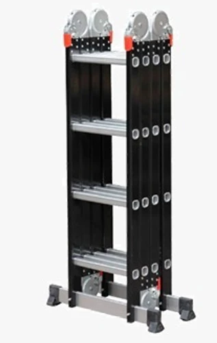 סולם מפרקים 4X5 ג'מבו אלומינים שחור 6.00 KR-0605B