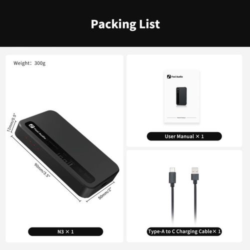 מגבר אוזניות Bluetooth נייד Fosi Audio N3