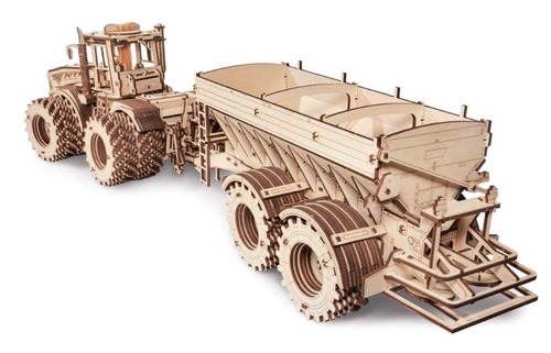 פאזל תלת מימד מכני מעץ EWA Eco-Wood-Art Trailer for Kirovets K-7M