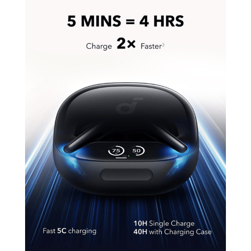 אוזניות אלחוטיות צבע שחור Anker Soundcore Liberty 4 Pro TWS