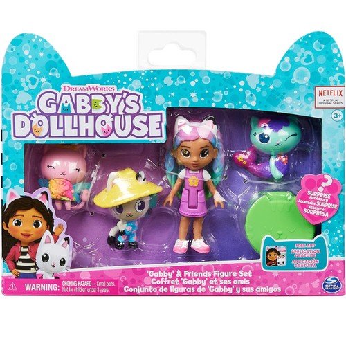 בית הבובות של גבי סט ארבעה דמויות - GABBY’S DOLL HOUSE