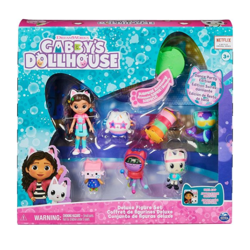 בית הבובות של גבי סט 7 דמויות במסיבת ריקודים - GABBY’S DOLL HOUSE