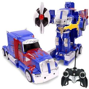 מכונית שלט שהופכת רובוט 1:14 Optimus Prime MACHINA