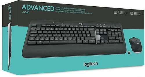 מקלדת ועכבר אלחוטי Logitech MK540 (עברית-אנגלית)