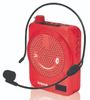 ערכת מדונה: מיקרופון ורמקול נייד נטען - אדום