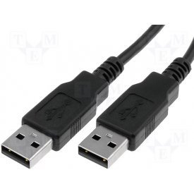 כבל USB זכר ל זכר 1.8 מטר 