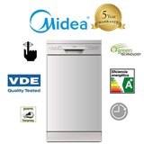 מדיח כלים צר כסוף מידאה WQP8-7638S MIDEA