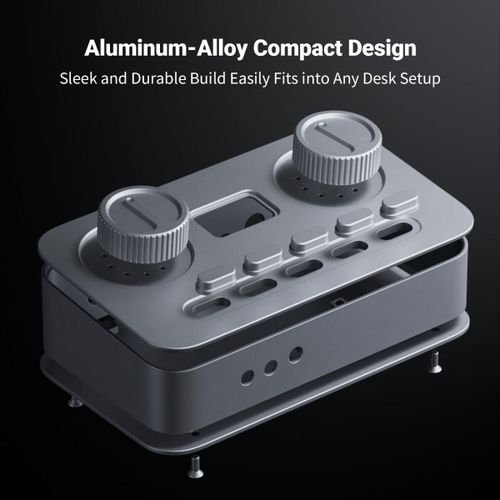 Fosi Audio K7 DAC מגבר אוזניות עם כניסת מיקרופון HIFI גיימרים