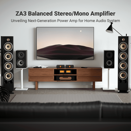 מגבר סטריאו מאוזן Fosi Audio ZA3, מגבר מונו 2 ערוצים עם שבב TPA3255