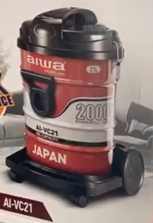 שואב חבית עוצמתי במיוחד 2000W חברת AIWA דגם AI-VC21 