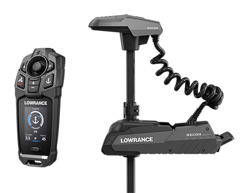 מנוע חשמלי שקט RACON Lowrance עם שלט רחוק לסירות דיג