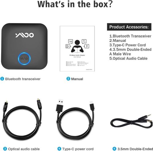 משדר מקלט Bluetooth 5.3 1MII ומתאם אודיו Bluetooth