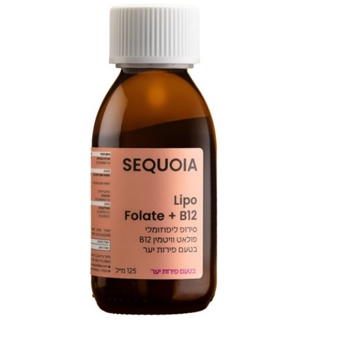 סירופ ליפוזומלי Sequoia Lipo Folate+B12 125ml