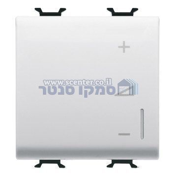 דימר אלקטרוני אוניברסלי לנורות לד לבן 2 מודול Gewiss Chorus 230V