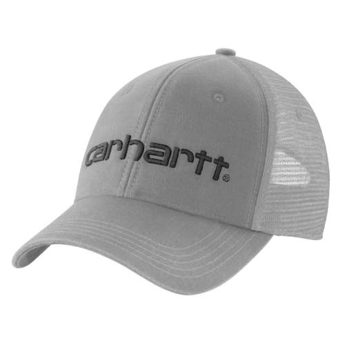 כובע מצחיה DUNMORE Carhartt 101195 - כובע עבודה מכותנת קנבס עם רשת אוורור מאחור, מצחיה מעוגלת וסרט FORCE® מנדף זיעה לעבודה בחוץ