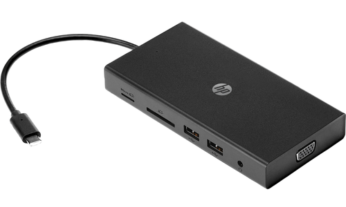 תחנת עגינה למחשב עם מגוון רחב של כניסות HP Travel USB-C Multi Port Hub