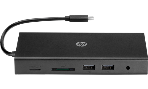 תחנת עגינה למחשב עם מגוון רחב של כניסות HP Travel USB-C Multi Port Hub