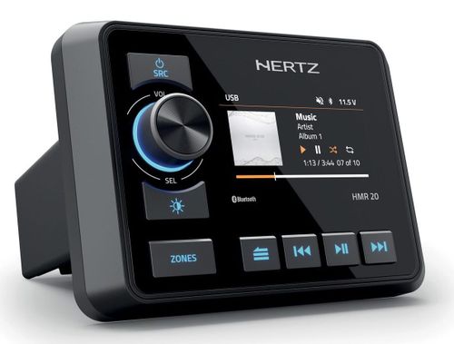 מקלט מדיה דיגיטלי ימי Hertz HMR 10D עם תמיכה ב-DAB+ וחיבוריות מתקדמת