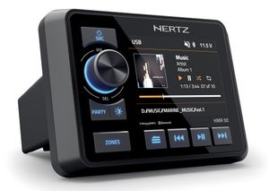HMR 50 - מקלט מדיה דיגיטלי ימי Hertz עם תמיכה ב-DAB+