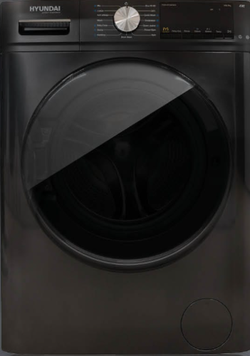 מכונת כביסה שחורה 10 ק''ג HAWW1025DG Space Pro מבית Hyundai | יונדאי
