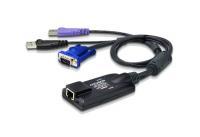 מתאם (דונגל) KA7177 VGA/USB2.0 תומך Virtual Media וכרטיסי זיהוי חכמים (Smart Card/CAC) Aten