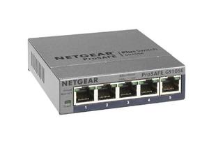 מתג Netgear GS105E — 5-Port Gigabit Ethernet Plus Switch