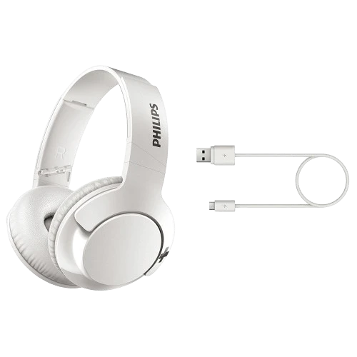  אוזניות קשת בלוטוס לבן Philips SHB3175WT Wireless bluetooth headphones