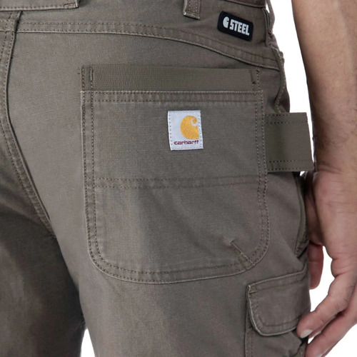 מכנסי קרגו כפולי חזית STEEL® מבד ריפסטופ גמיש RUGGED FLEX™ 105072