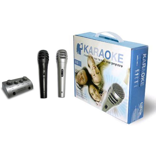 ערכת קריוקי מושלמת עם זוג מיקרופונים ובורר דגם KRK1 לקסוס LEXUS ( ללא רמקולים)