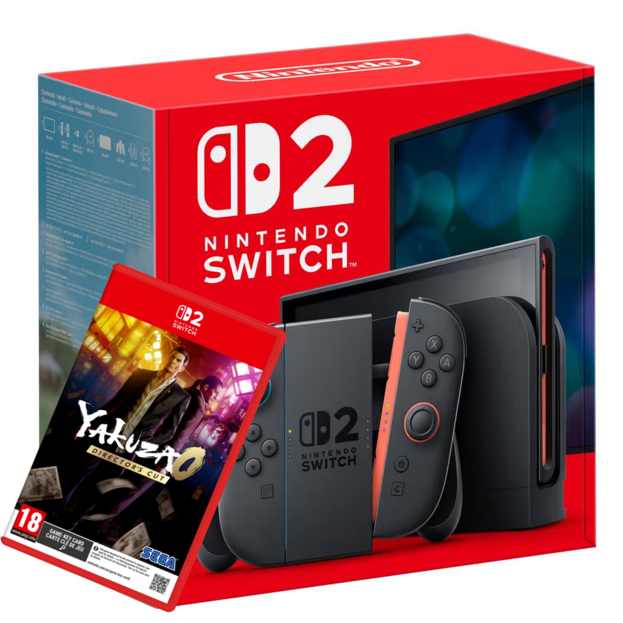 NINTENDO SWITCH 2 +‎ GAME YAKUZA ZERO DIRECTORS CUT קונסולה