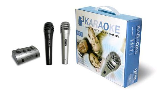 ערכת קריוקי מושלמת עם זוג מיקרופונים ובורר דגם KRK1 לקסוס LEXUS ( ללא רמקולים)