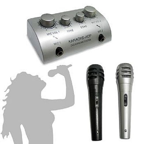 ערכת קריוקי מושלמת עם זוג מיקרופונים ובורר דגם KRK1 לקסוס LEXUS ( ללא רמקולים)