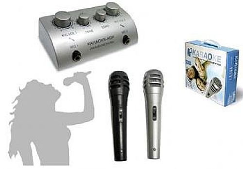 ערכת קריוקי מושלמת עם זוג מיקרופונים ובורר דגם KRK1 לקסוס LEXUS ( ללא רמקולים)