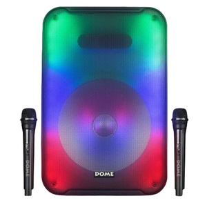 בידורית ניידת 2000W כולל שני מיקרופונים Dome