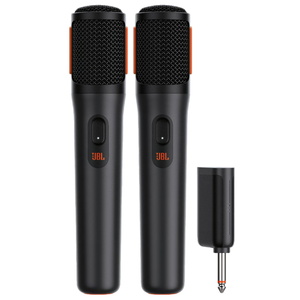זוג מיקרופונים אלחוטיים ומקלט שידור JBL